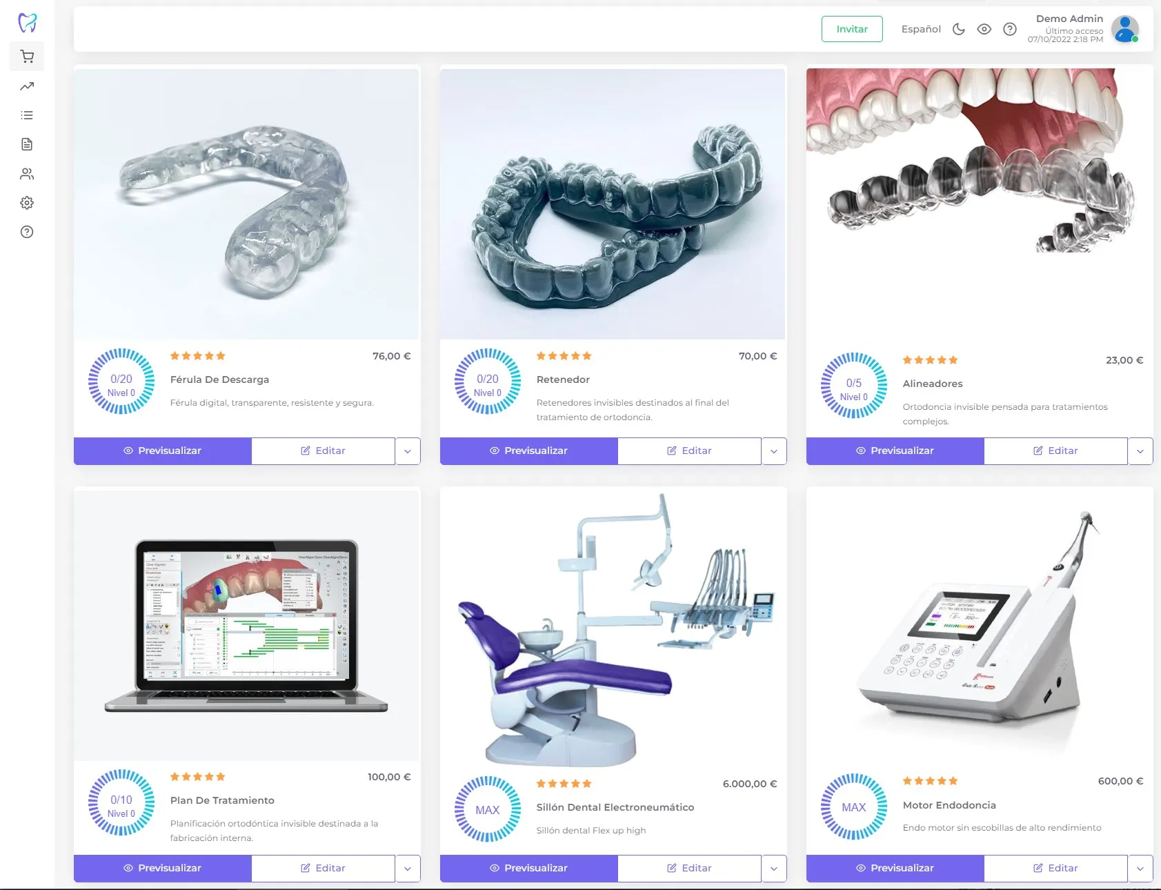 Add and customize new dental lab products